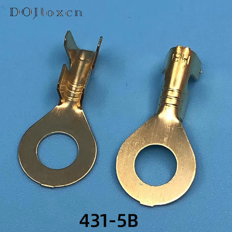 Terminal Connector 20/50/100/200 Pcs Auto Splices Ring Round Crimping Loose Pins Wiring Plug Tab Copper Opening Nose End DJ431-3B DJ431-4B