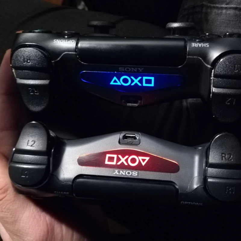 Fashion-Custom-2-PCS-Game-Light-Bar-Vinyl-Stickers-Decal-Led-Lightbar-Cover-For-Playstation-Dualshock (3)