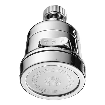 

Kitchen Splash-Proof Water Filter Universal Adapter Three-Gear Electroplating Water Saver