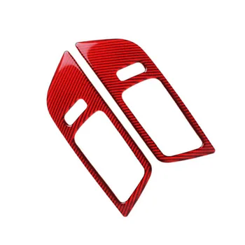 

2pcs Decor Cover Carbon Fiber Inner Door Stickers For Ford Mustang 15-19