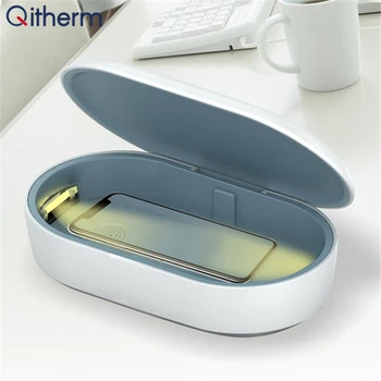 

Wireless Charger LED UV Disinfection Box UV Sterilizer Box Toothbrush Cell Phone Comestic Tool Disinfection Machine