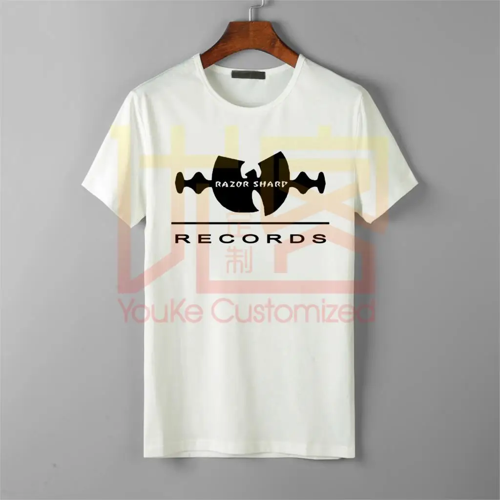 Новинка, футболка wu tang clan, хип-хоп группа, логотип, креативный дизайн, мужская,, хлопок, принт, высокое качество, брендовая футболка - Цвет: white
