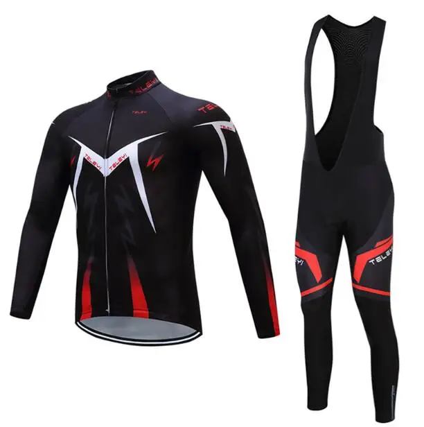 Jersey and Pants Pro Велоспорт Джерси мужской зимний комбинезон набор Теплая Флисовая велосипедная Одежда MTB костюм мужской мальлот велосипедная одежда костюм платье - Цвет: Jersey and Pants