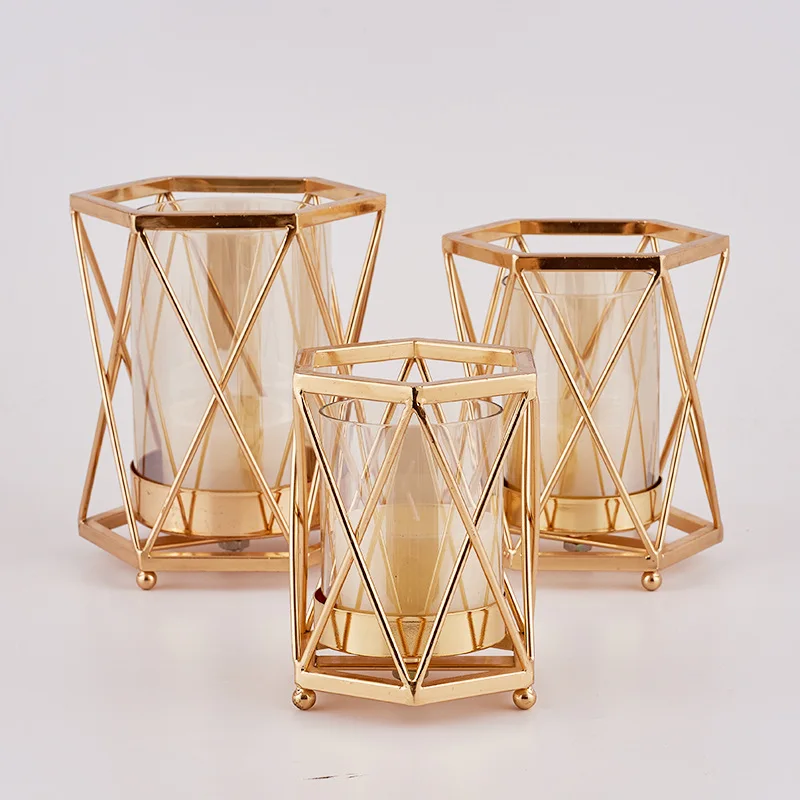 Позолоченные украшения для дома аксессуары подсвечник свечей ужин Candelabros Decorativos