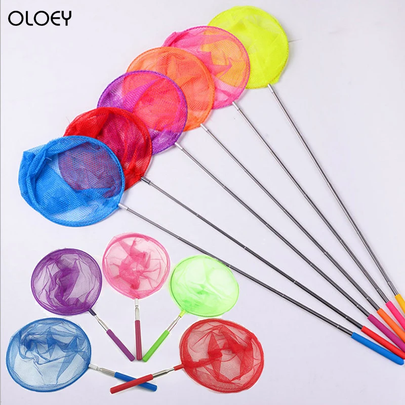 

Children's Stainless Steel Telescopic Fish Net Nets Butterfly Net Insect Nets Catch Small Shrimps Fishing Nets Kids Party Favors