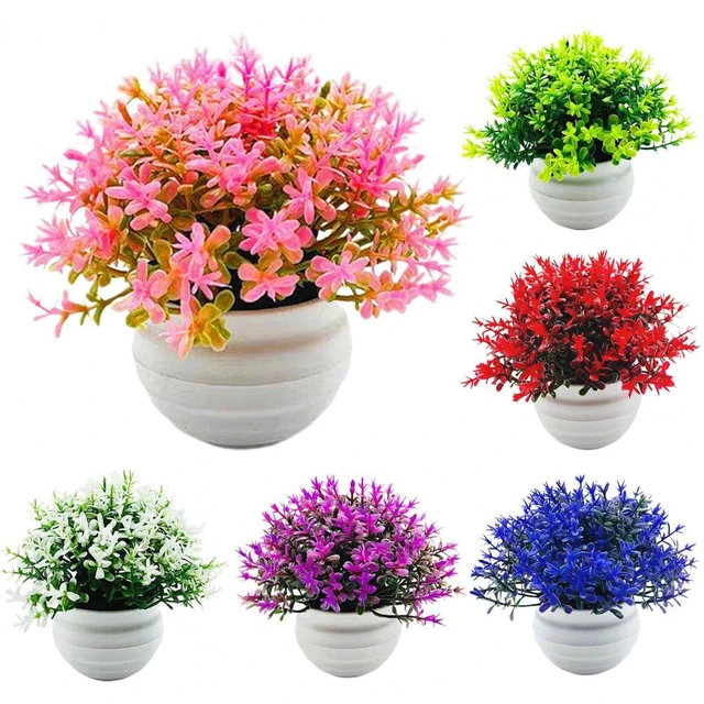 6 Mazzi Di Margherite Finte In Seta, Colori Assortiti, Fiori Artificiali Per Esterno Resistenti Ai Raggi UV, Perfetti Per Decorare Casa, Giardino, Matrimoni O Ufficio. (Multicolore) - 3