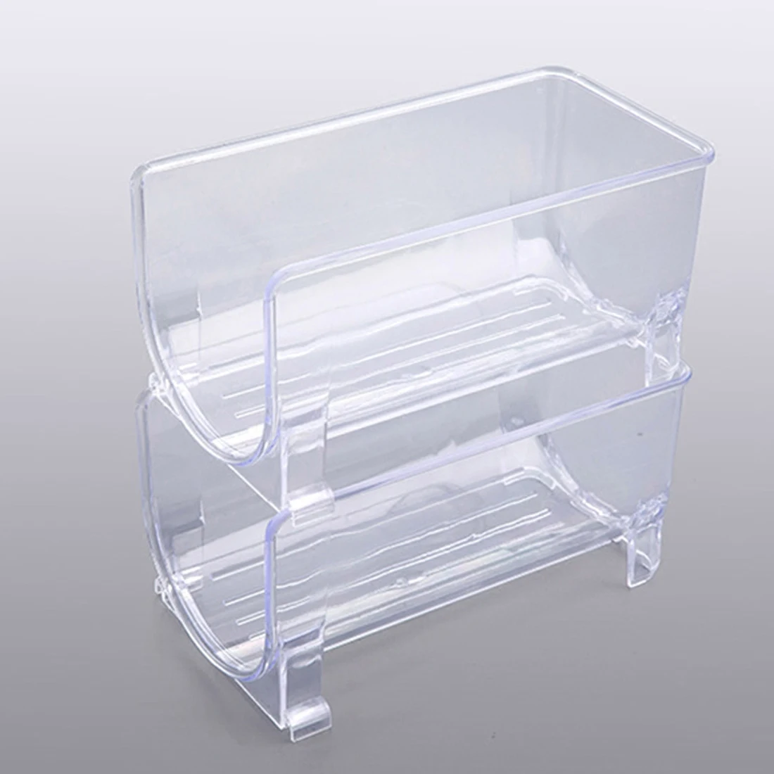 4Pack Refrigerator Organizer Kitchen Bottle Storage Rack Stackable Wine Holder Bottles Display Shelf Fridge Kitchen Organizer