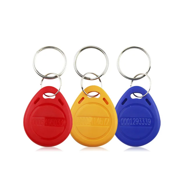 5/10pcs 125khz ID Tag Keyfobs RFID EM4100 TK4100 Proximity Chip Tags Card Sticker Key Fob Token Ring 4