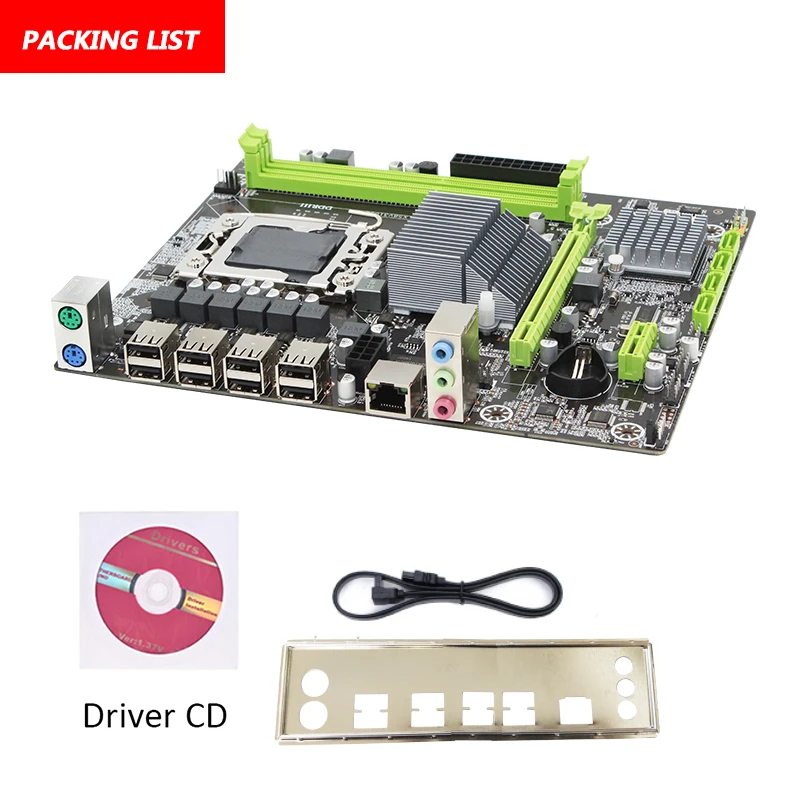 X58 LGA1366 настольная материнская плата LGA 1366 M ATX Gigabit Ethernet Поддержка DDR3 REG ECC Серверная
