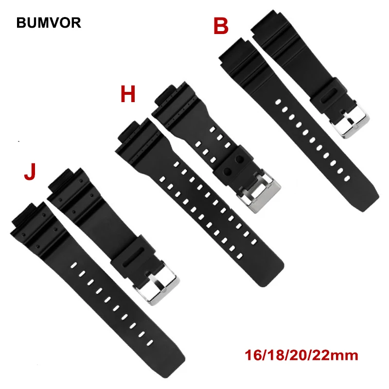 Casio Sport Watch Rubber Strap - Silicone Wristband Replacement