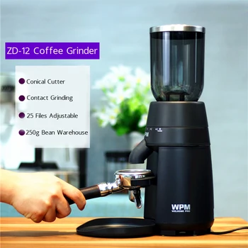 

Electric Coffee Grinder ZD-12 Coffee Bean Grinder Professional Italian Bean Grinders Household 25 Files Adjustable Thickness