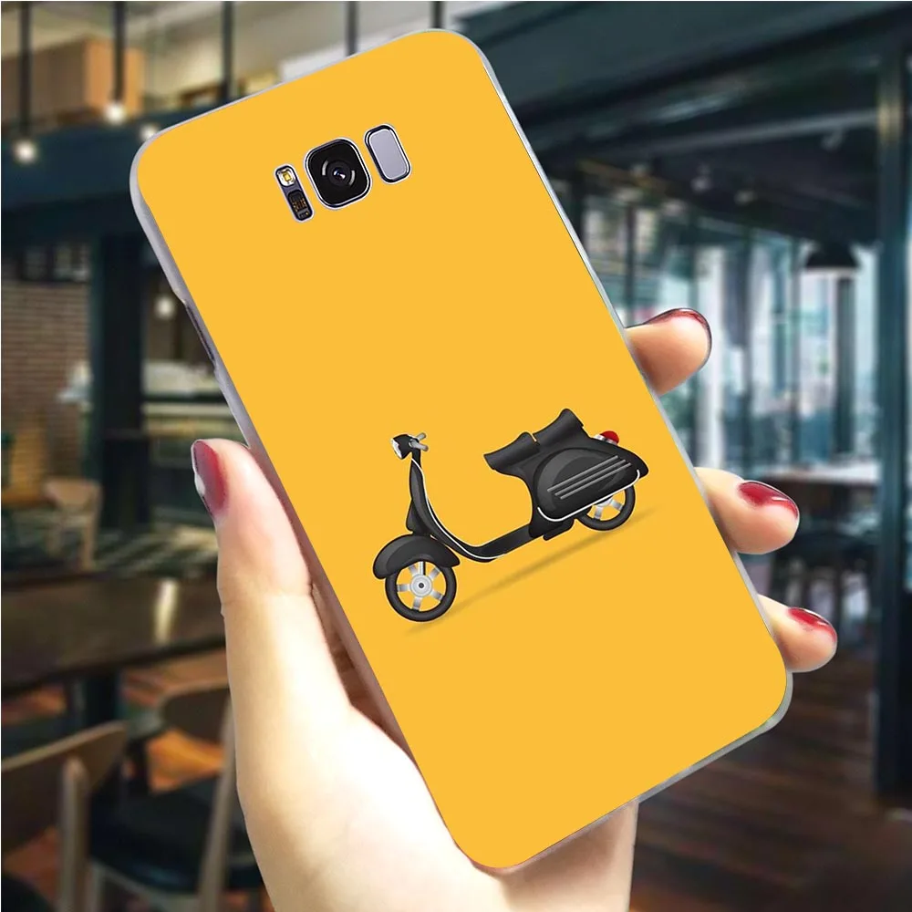 Чехол для телефона samsung S7 Vespa Scooter Cover Note 8 9 M10/M20/M30 Galaxy S6/S7 Edge S8/S9/S10 Plus S10e жесткий чехол - Цвет: K2526103