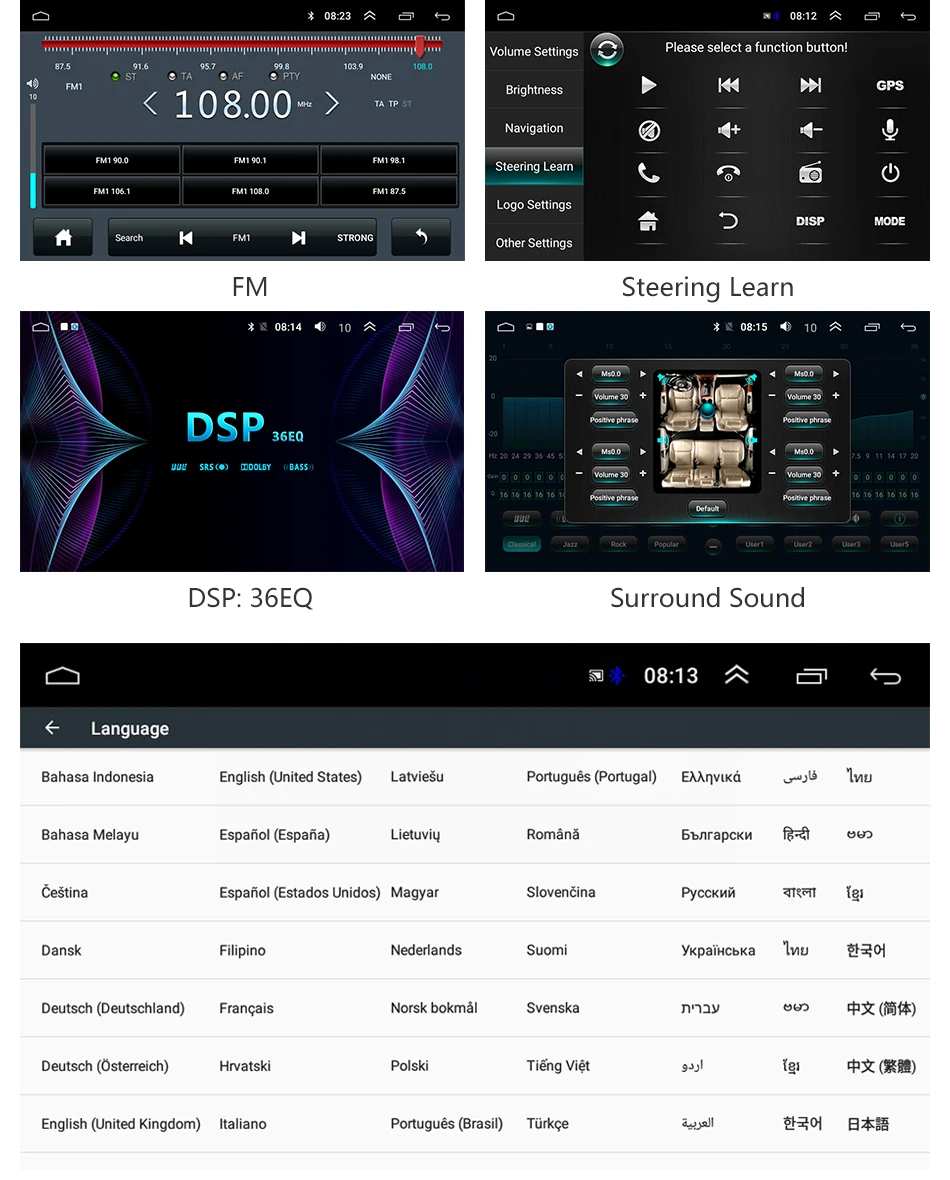 " 2 Din 4G чистая wifi Автомагнитола для Ford Focus Exi MT AT 2005-2011 RDS DSP мультимедийный плеер Android 8,1 gps навигация HiFi