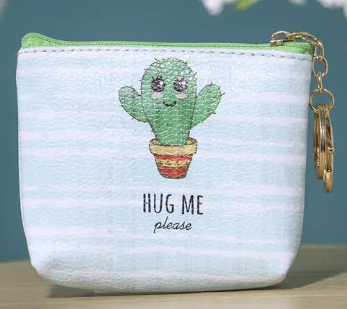 hug me Kawaii Totoro Mini Girls Coin Purse Small Light Wallet Slim Women Zipper New Cute Totoro Fox Elephant Cat Owl Coin Purse - Цвет: hug me