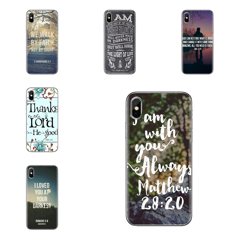 Soft Case Covers Christian Jesus psalm bible verse For Huawei Nova 2 3 2i 3i Y6 Y7 Y9 Prime Pro GR3 GR5 2017 2018 2019 Y5II Y6II |