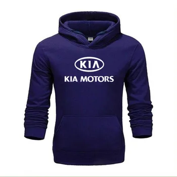 

Men's Printed Autumn male Hoodie warm KIA Motors Sweatshirt advertising jacket Coats clothes High Quality Men's Size XS-4XL