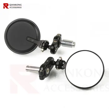 

Motorcycle Rear View Mirrors Round 7/8" Handle Bar End Foldable Motorbike Side Mirror FoR Husqvarna 701 Enduro TR650 STRADA