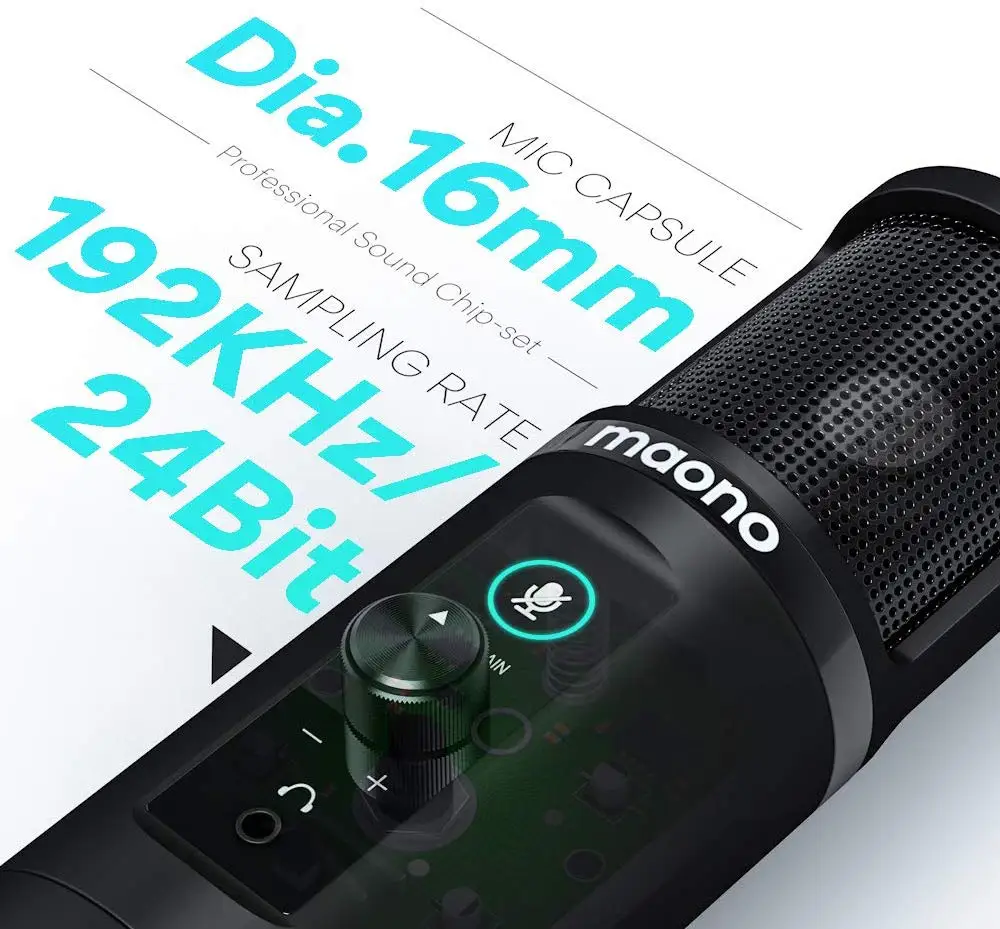 Микрофон MAONO PM422 профессиональный конденсаторный кардиоидный с кнопкой