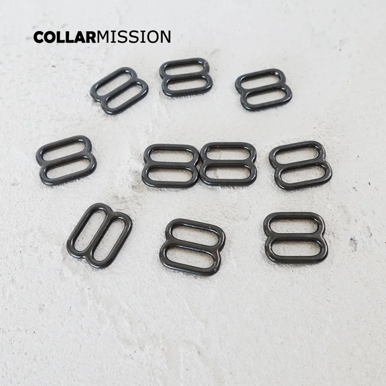 10pcs/lot DIY dog collar For 15mm webbing metal adjustable buckle loop Strap bag belt accessory durable and strong slider BZK15H