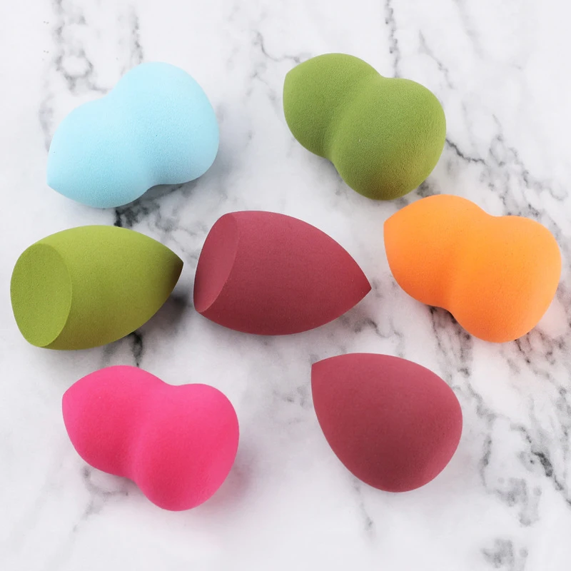 

Multicolor Sponge Puff Makeup Women Blush Foundation Makeup Tool Water-drop Gourd Shape Soft Skin-friendly Wet & Dry 2 Usage