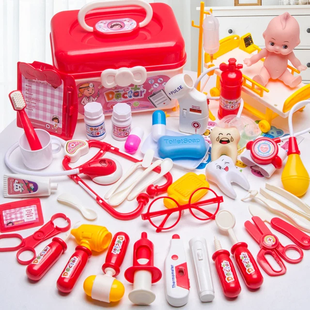 Doctor Set For Kids Pretend Play Girls Role-playing Games Hospital Accessorie Medical Kit Nurse Tools Bag Toys Children Gift 1