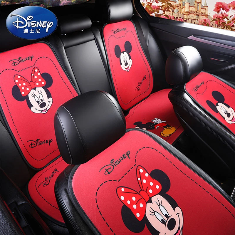 Disney Mickey Mouse Car Seat Cover Front/rear Seat Protect Cushion