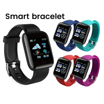 

116plus Smart Watches 116 Plus Smart Bracelet Wristband Heart Rate Watch Men Women Sport Band