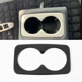 

For Ford Escape/Kuga 2020 1PC Carbon Fiber ABS Chrome Car Rear Water Cup Cover Trim Car Styling Accessories