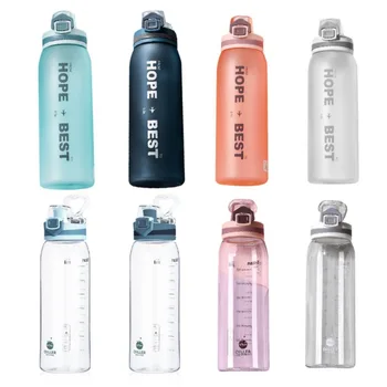 

Plastic Sport Water Bottle Anti-drop Riding Bottle Clear Portable Plastic Water Bottle 900ml Large Capacity For Outdoor Activity