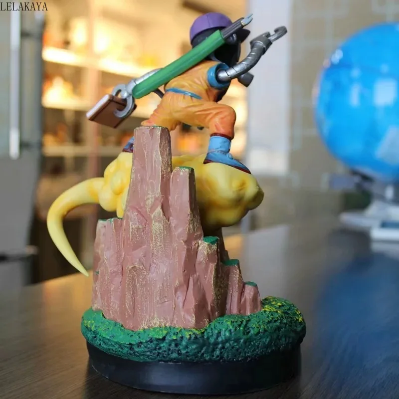 Аниме 23 см Dragon Ball Z Акира Торияма Сон Гоку с «сальто на облаке» GK статуя ПВХ фигурка Коллекция Модель игрушки подарок