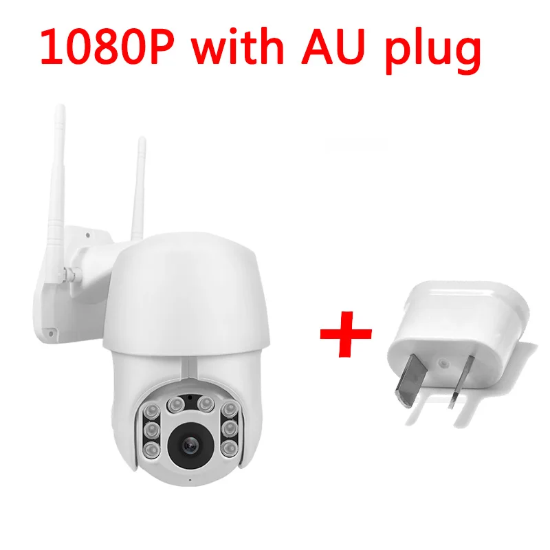 1080 P/720 P HD ночное видение wifi IP P2P Открытый водонепроницаемый детектор движения двухсторонняя аудио домашняя камера видеонаблюдения - Цвет: 1080P Add AU Adapter