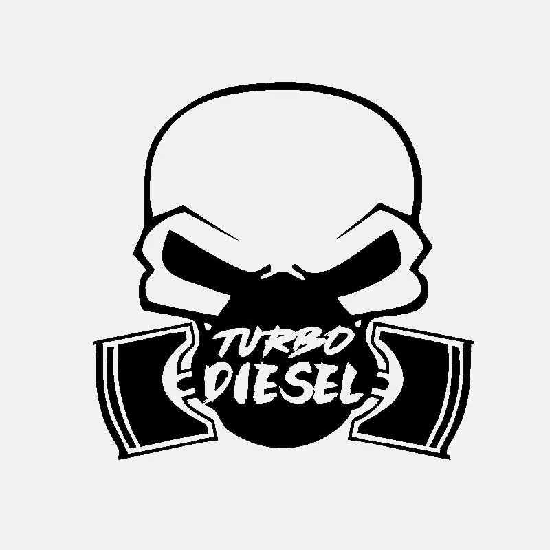 

Fashion Car Sticker and Decals TURBO DIESEL Power Truck Motorcycle Waterproof Sunscreen Decal PVC 15cm X 15cm