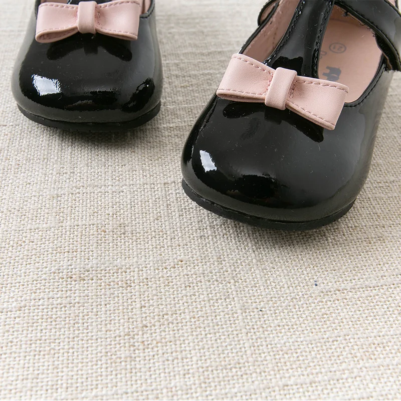 DB14720 Dave Bella spring autumn baby girl pink bow leather shoes children girls brand shoes