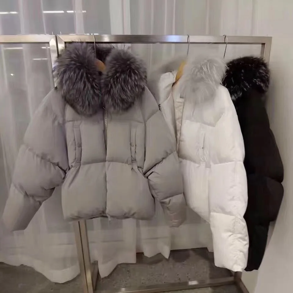 Горячая Распродажа, Южная Корея Dongdaemun, большой размер, с капюшоном, толстый, свободный, средней длины, пуховик, Женское пальто с завязками