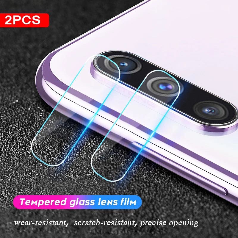 

2PCS Back Camera Lens Glass For Samsung Galaxy A50 A30 A20 A20e A10 A70 A60 A40 A80 A90 Screen Protector Ultra Thin Film