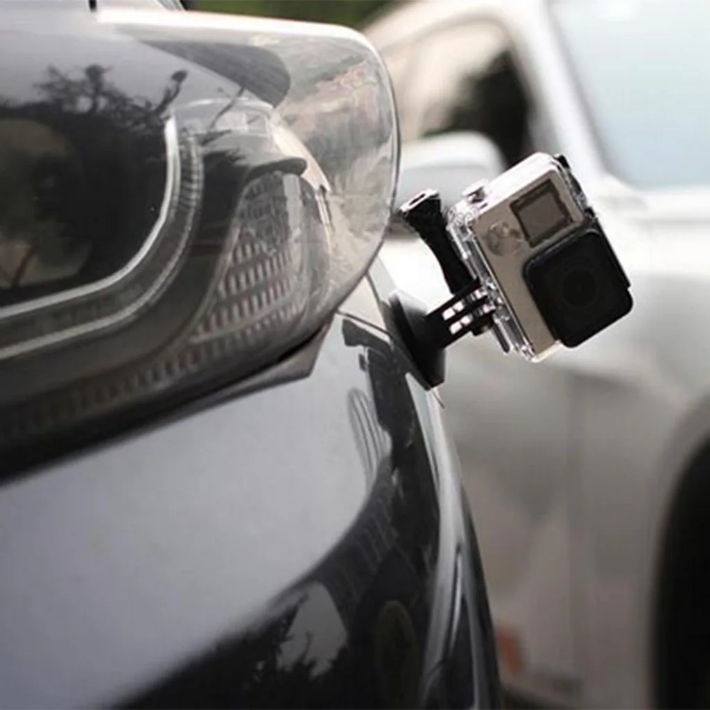 1 Piece 3-Prong Magnet Metal Magnetic Pedestal Tripod Mount Adapter Holder For Go pro