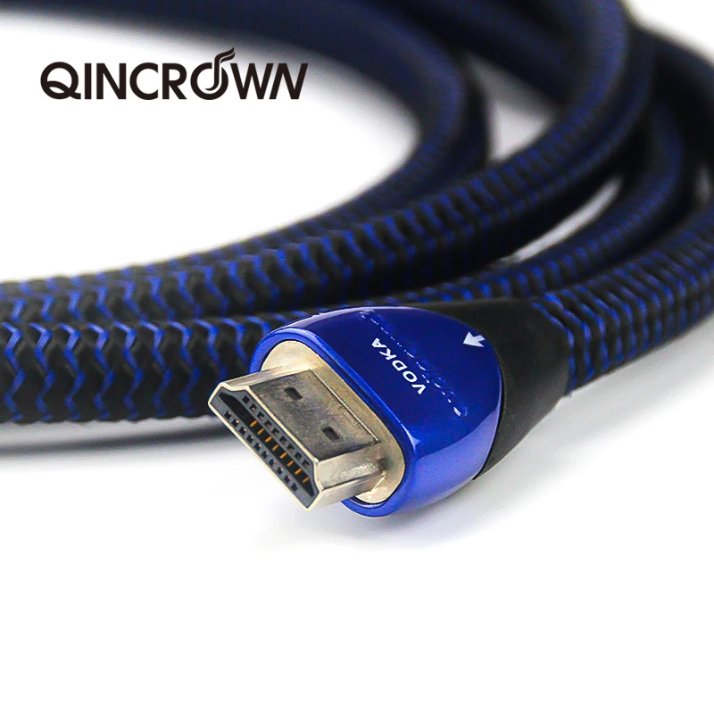 AQ HD кабель водка посеребренный 10.0% HDMI кабель версия 2,0 Поддержка 3D - Цвет: 4k HD cable
