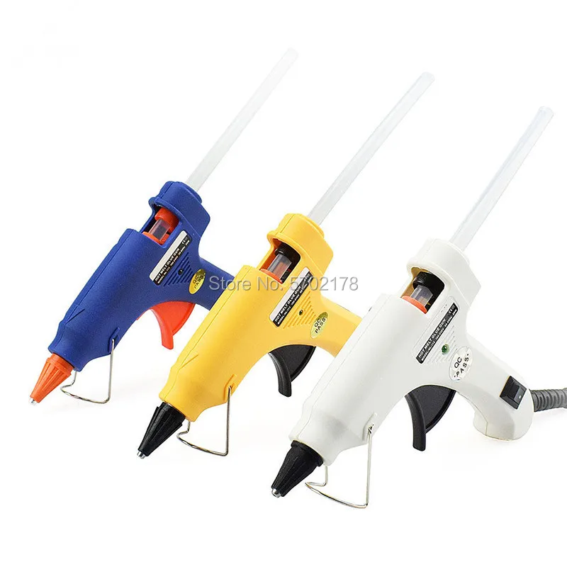 20W 110V-240V hot Melt Glue Gun With 7MM*300MM Glue Sticks DIY Thermo Mini Adhesive Glue gun Repair Heat Tools 100g magic repair glue ab metal cast iron repairing adhesive heat resistance cold weld metal repair adhesive agent caster glue