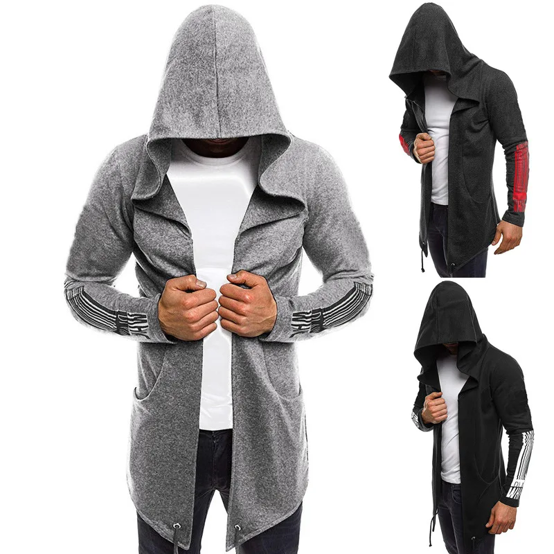 Весенняя новая стильная мужская толстовка с капюшоном с принтом Assassin W830