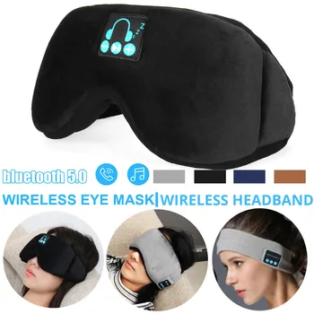 

Sleep Headphone Bluetooth Sleep Mask Wireless Sleep Eye Mask Earphone Travel Eye Shades with Built-in Speakers Mic Handsfree mic