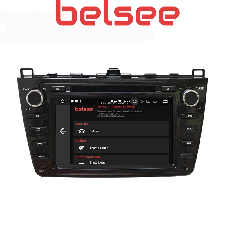 Belsee " сенсорный экран Android 9,0 головное устройство Автомобильный Радио gps навигация Мультимедиа для Mazda 6 Rui wing 2008 2009 2010 2011 2012