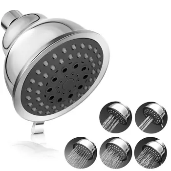 

5 Adjusted Spray Jets,High Pressure Shower Head,Top Sprayer Bathroom Accessories Provide Powerful Spray at Low Water Pressure
