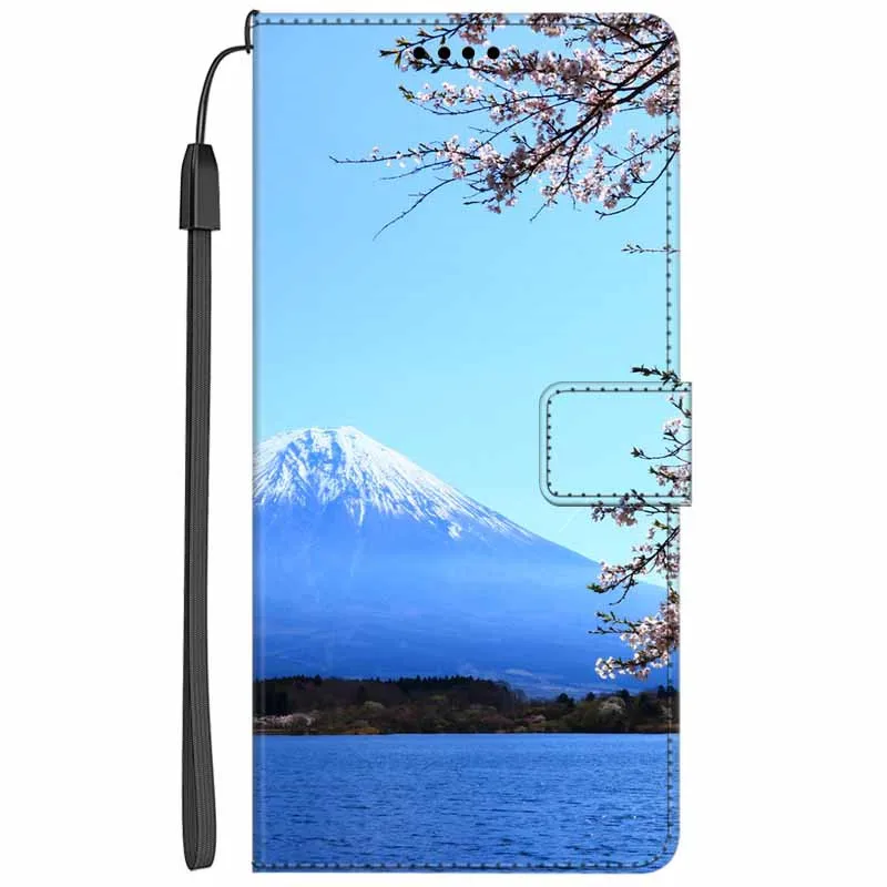 Elegant Leather Flip Wallet Case with Magnetic Closure