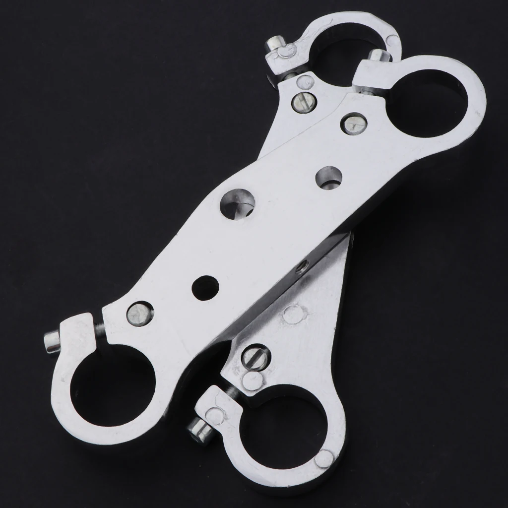 2 Pcs 25mm Front Fork Lower Upper Triple Tree Stem Clamp For 49cc Mini Pocket Dirt Quad Bike ATV atv triple tree stem clamp