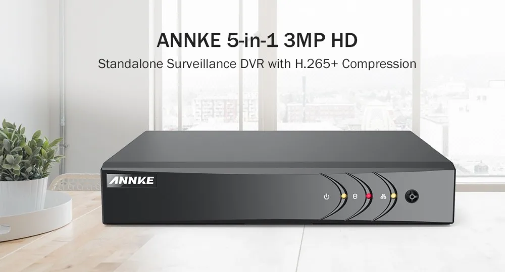 ANNKE 16CH 3MP 5в1 HD TVI CVI AHD IP безопасности DVR рекордер H.265+ цифровой видео регистратор обнаружения движения = HIK DS-7216HQHI-F1/N