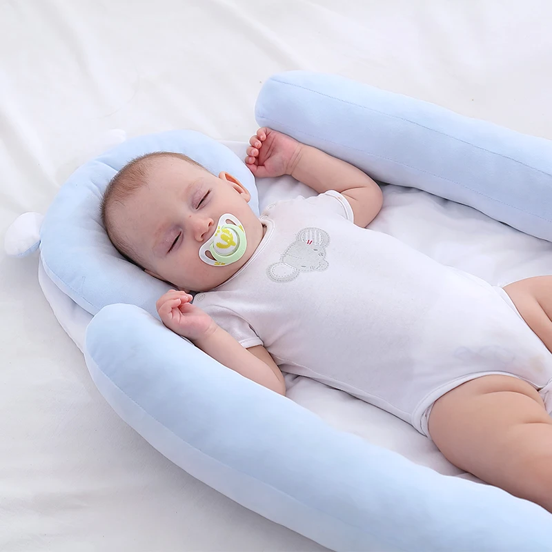 87*48*8 см детская кровать-гнездо портативная кроватка дорожная кровать Младенческая Детская Хлопковая Колыбель для новорожденного ребенка люлька бамперы