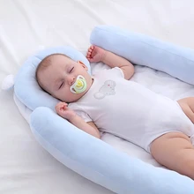 87*48*8 см детская кровать-гнездо портативная кроватка дорожная кровать Младенческая Детская Хлопковая Колыбель для новорожденного ребенка люлька бамперы