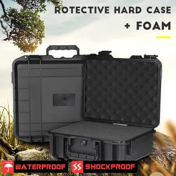 

Protective Safety Instrument Tool Box Waterproof Shockproof Storage Toolbox Sealed Tool Case Impact Resistant Suitcase Sponge