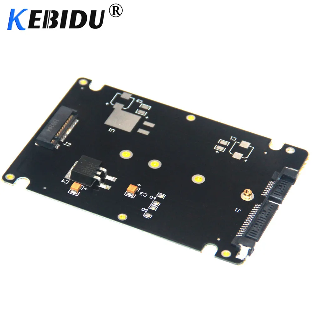 Адаптер конвертер Kebidu NGFF M.2 SSD на 22Pin SATA III с 2 5 дюймовым корпусом 2280 2260 2242 M2
