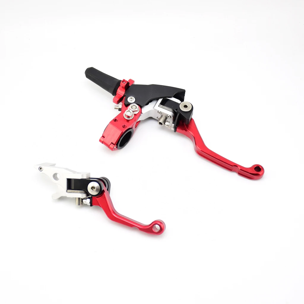 1 pair CNC Motocross для T4 T6 K6 MX6 Модифицированная Складная на 360 градусов антикапельная экономичная ручка сцепления Тормозная ручка - Цвет: 1 pair